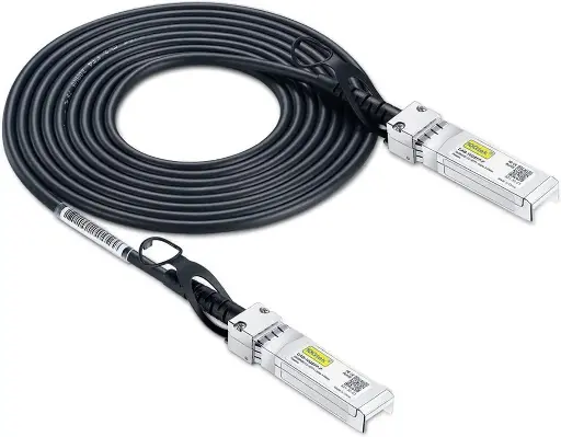[PR/46523] 10Gtek® Cavo SFP+ 10G 2m - 10GBASE-CU Passivo Direct Attach Copper Twinax SFP+ Cable Compatibile per Cisco SFP-H10GB-CU2M, Ubiquiti, Netgear, D-Link, TP-Link, Zyxel, QNAP Nas, Mikrotik, Open Switch 